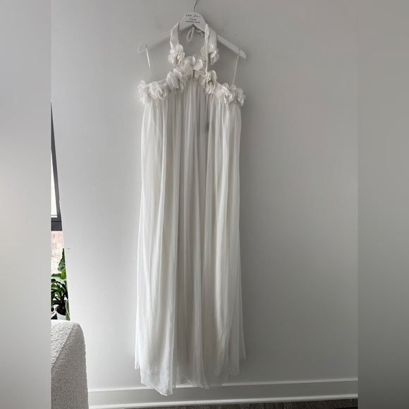 PATBO NWT Maia 3D Floral Hand Embroidered White Wedding Gown 12 - Picture 8 of 16